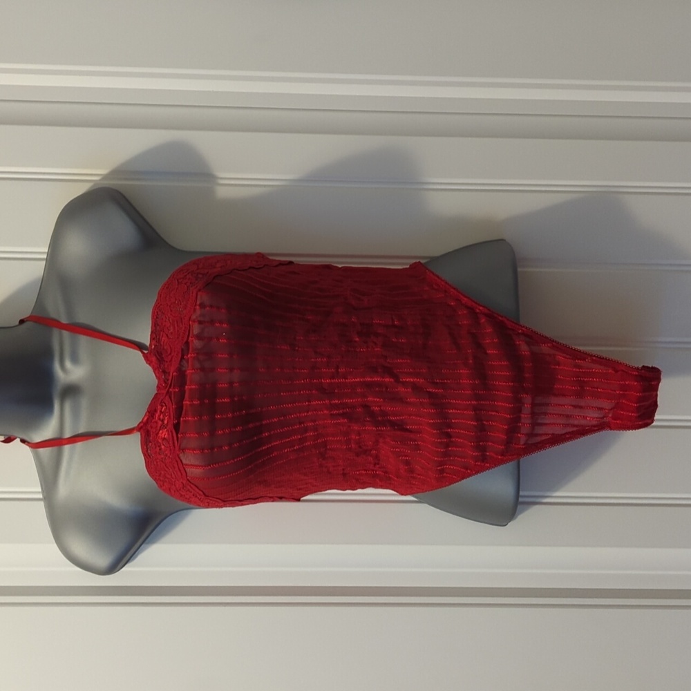 Red high neck teddy